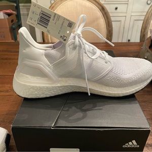 New Adidas Ultraboost 20 Women’s Cloud White EG0713 Running Shoes 9.5